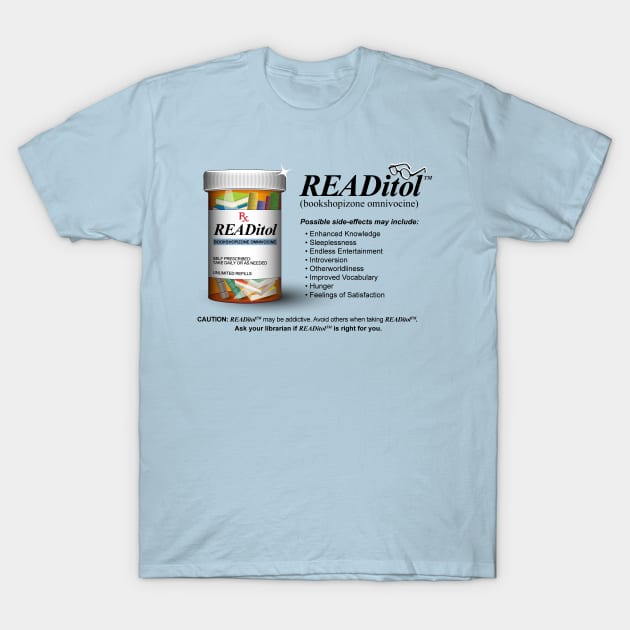 READitol: The Book Pill T-Shirt by ACraigL